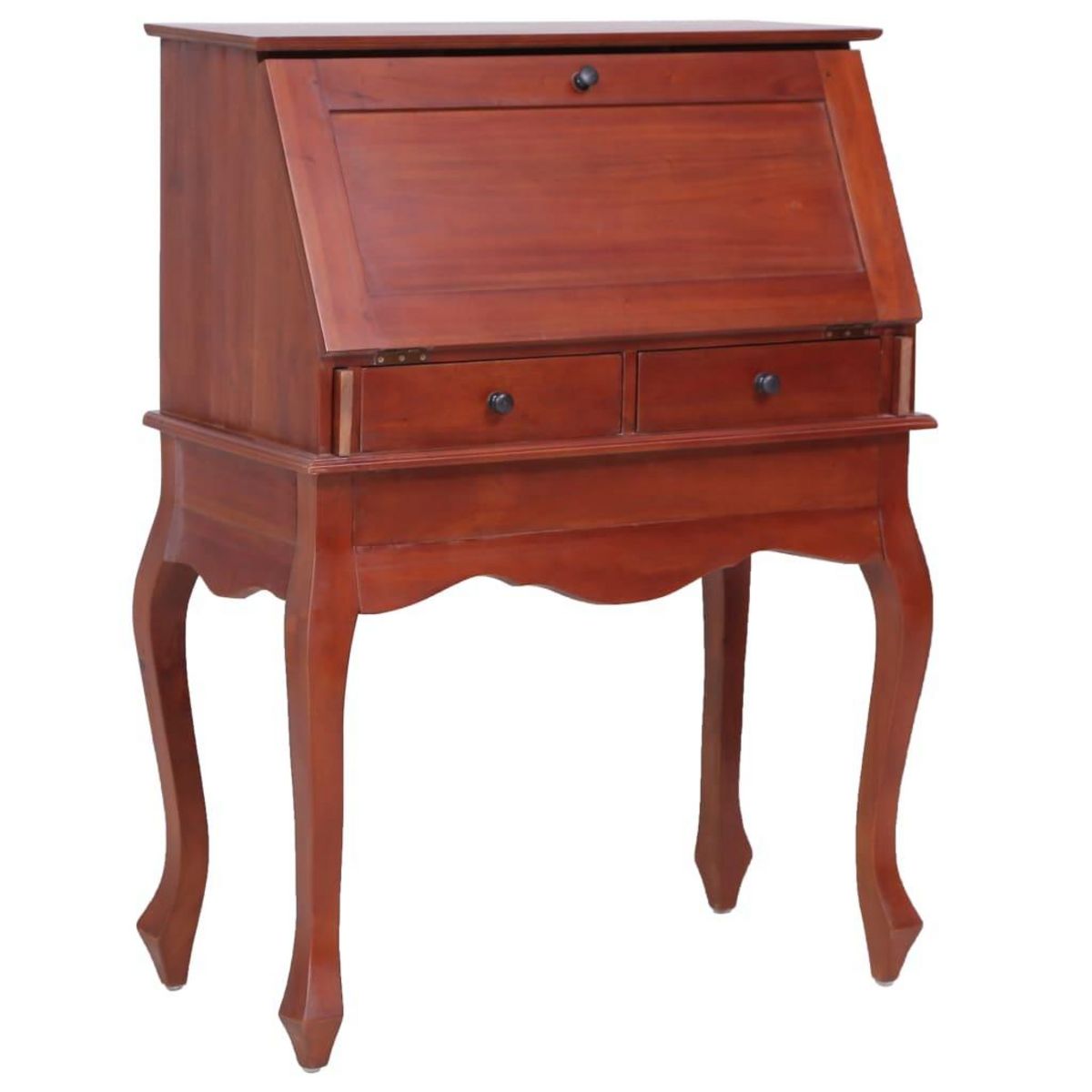VIDAXL Bureau secretaire Marron 78x42x103 cm Bois d'acajou massif