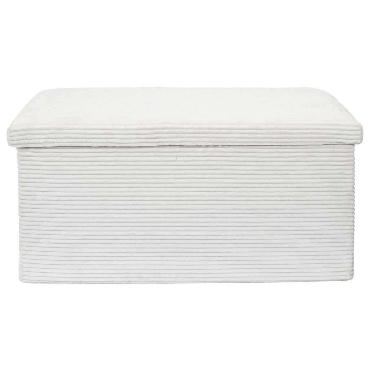 The Home Deco Factory Banc de rangement pliable effet côtelé DRAMMEN