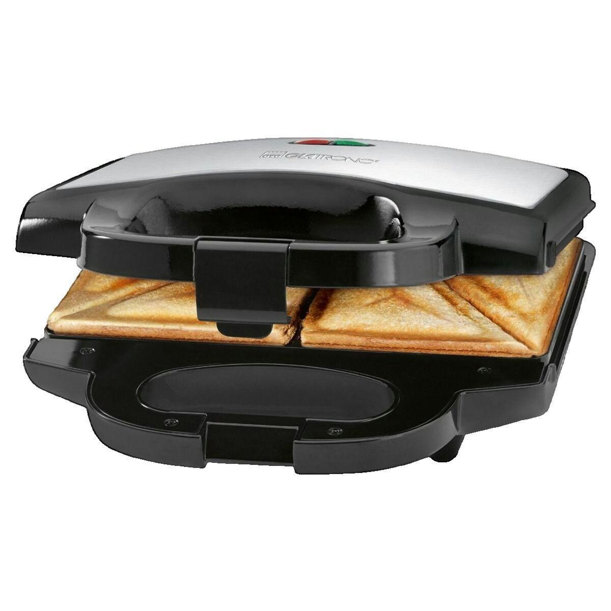 CLATRONIC Croque Gaufre Clatronic avec revêtement antiadhésif et plaques en acier inoxydable