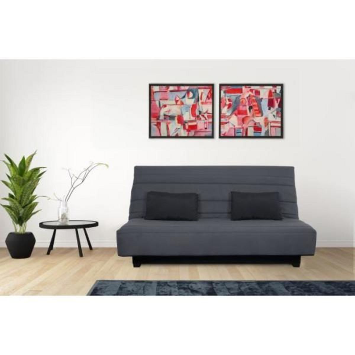 DUNLOPILLO DUNLOPILLO Banquette clic clac 2 places - Gris - ReVEUR