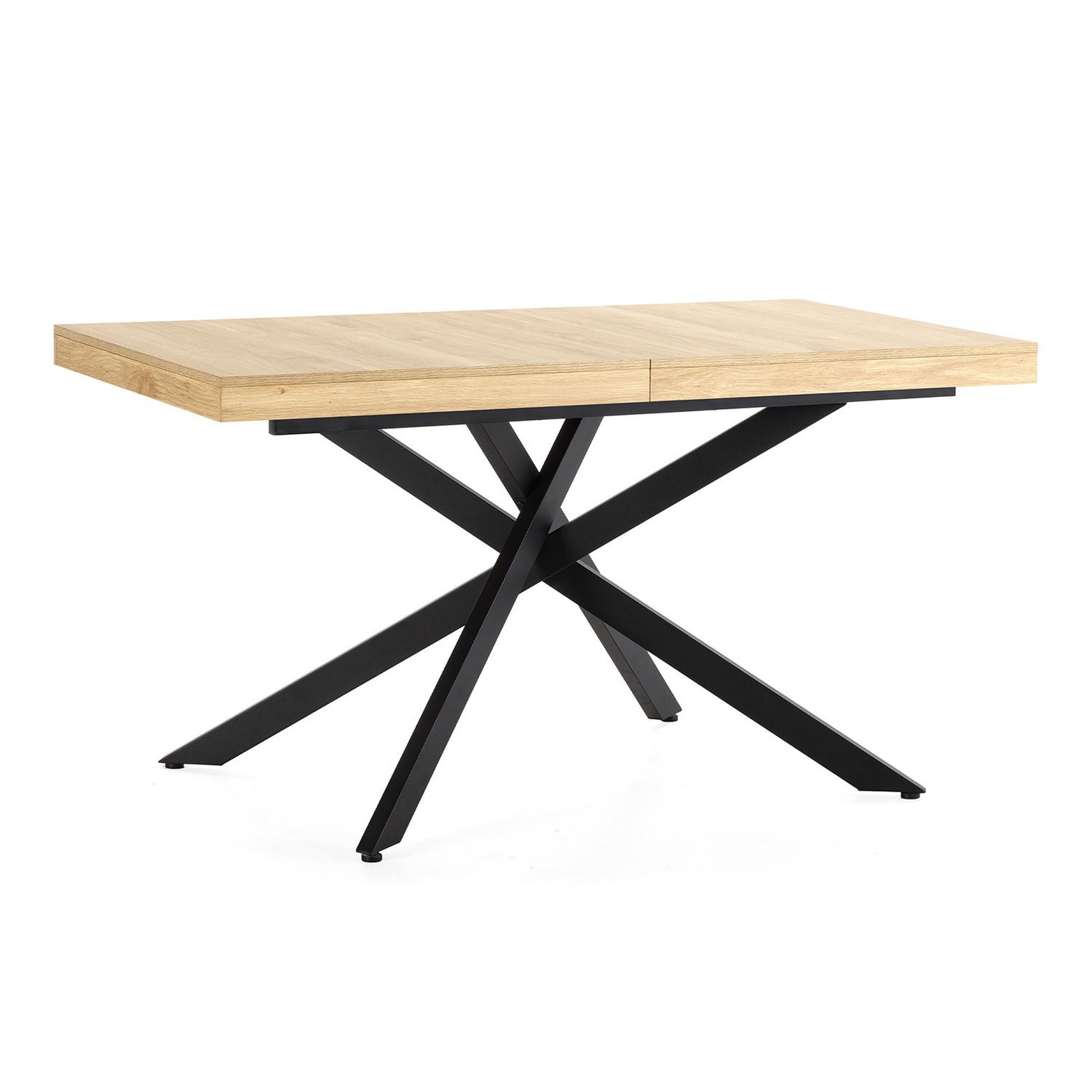 VS VENTA-STOCK Table de salle à manger extensible Palermo couleur chêne, 140-180 cm