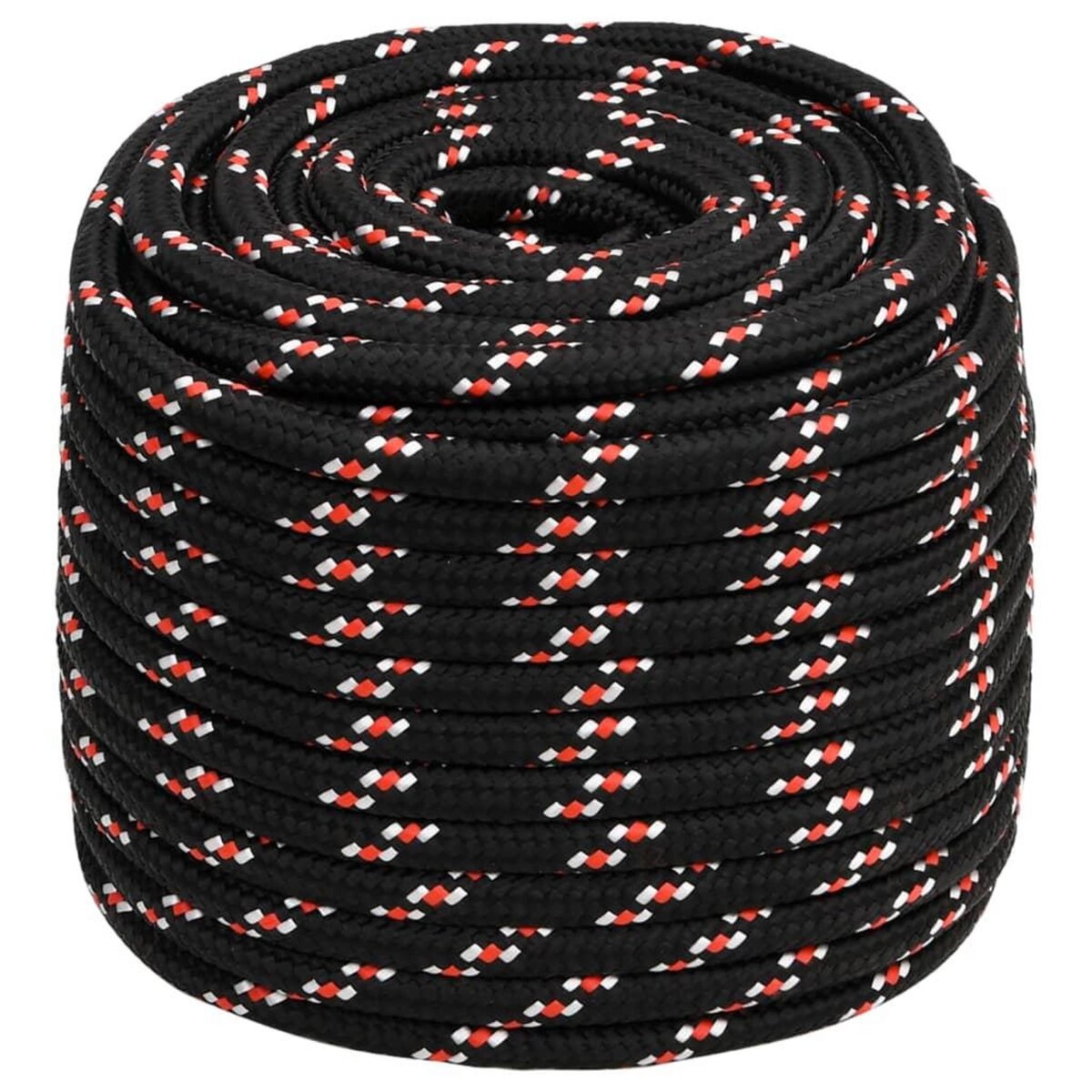 VIDAXL Corde de bateau Noir 18 mm 100 m Polypropylene