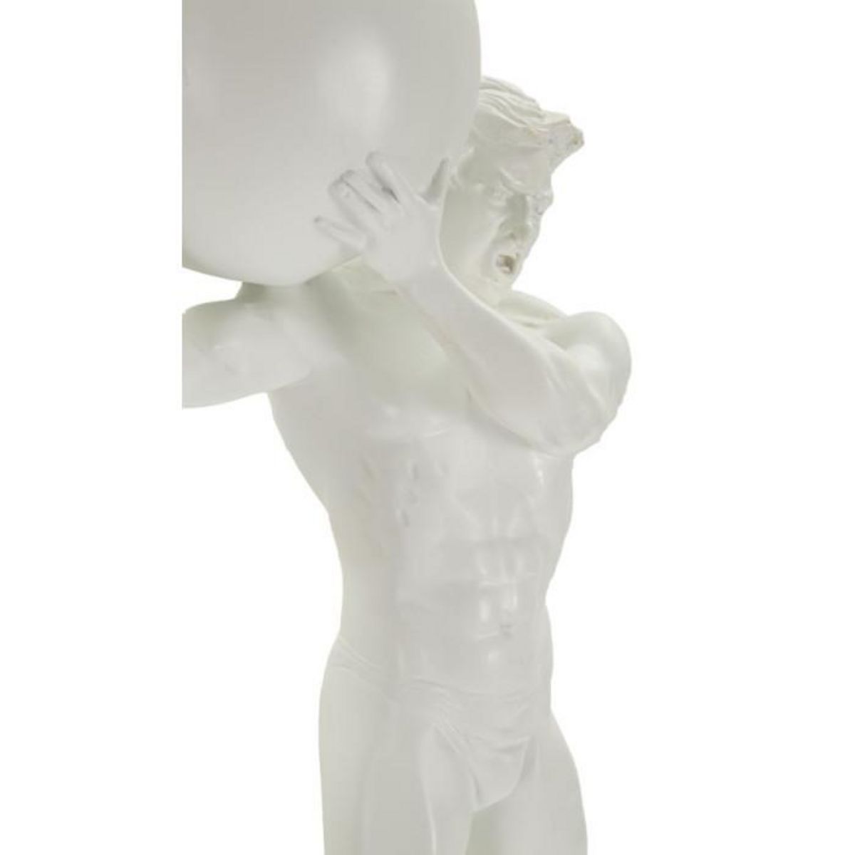 Paris Prix Statuette Homme Athlétique  Atlas  50cm Blanc