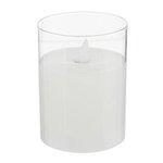 ATMOSPHERA Bougie Déco LED  Sena  10cm Blanc