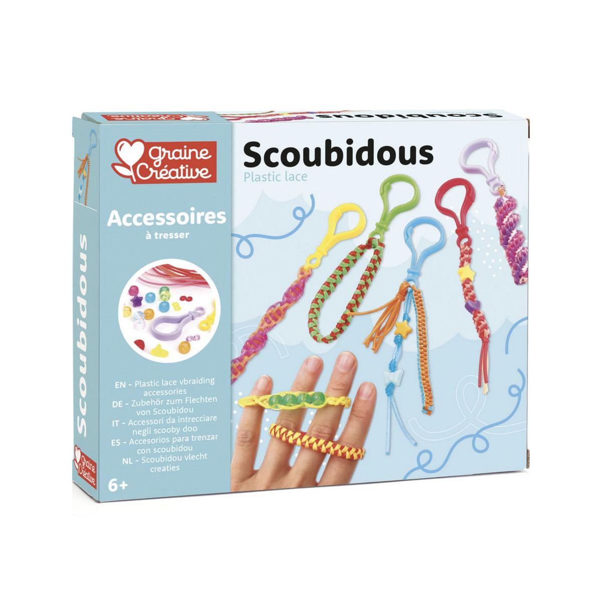 Graine créative Kit de scoubidous porte cles