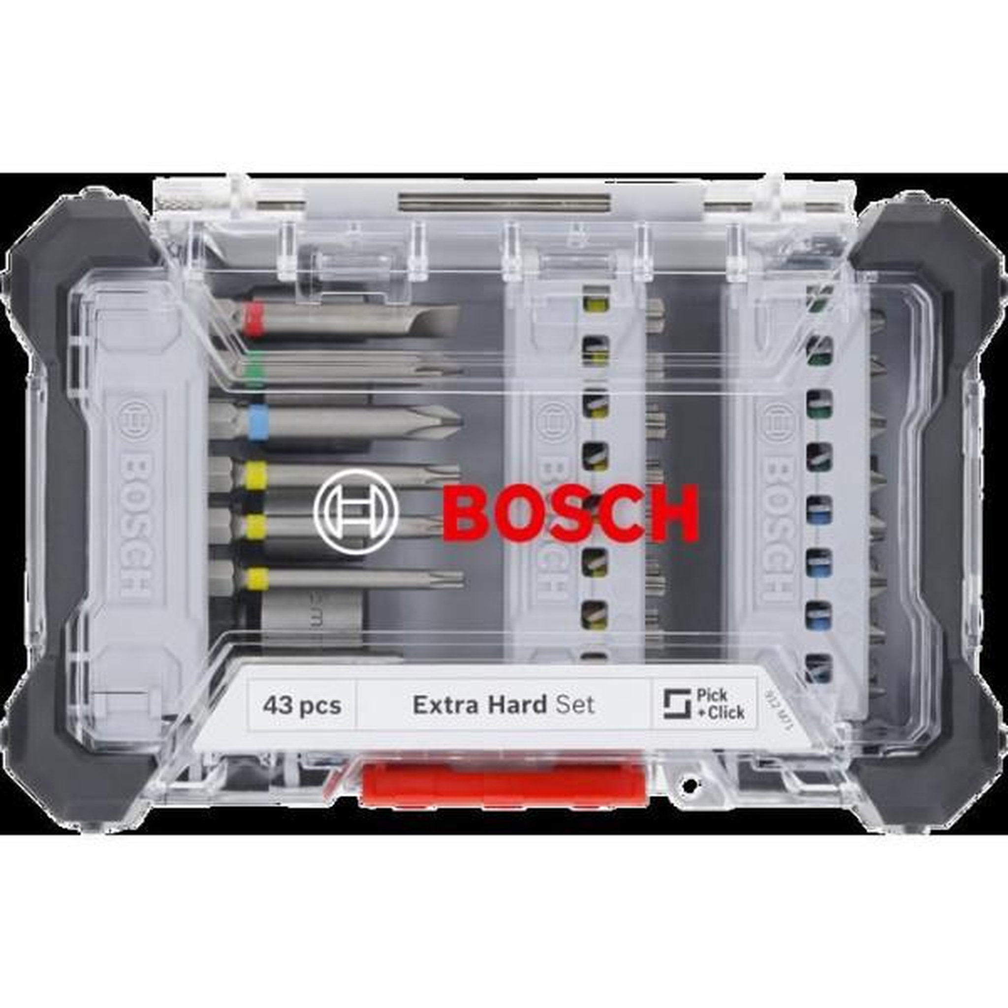 Voir la diapositive 2 : BOSCH Coffret d'embouts de vissage - bosch - 2607017723 - 43 pieces - acier s2 - boîte pick and click