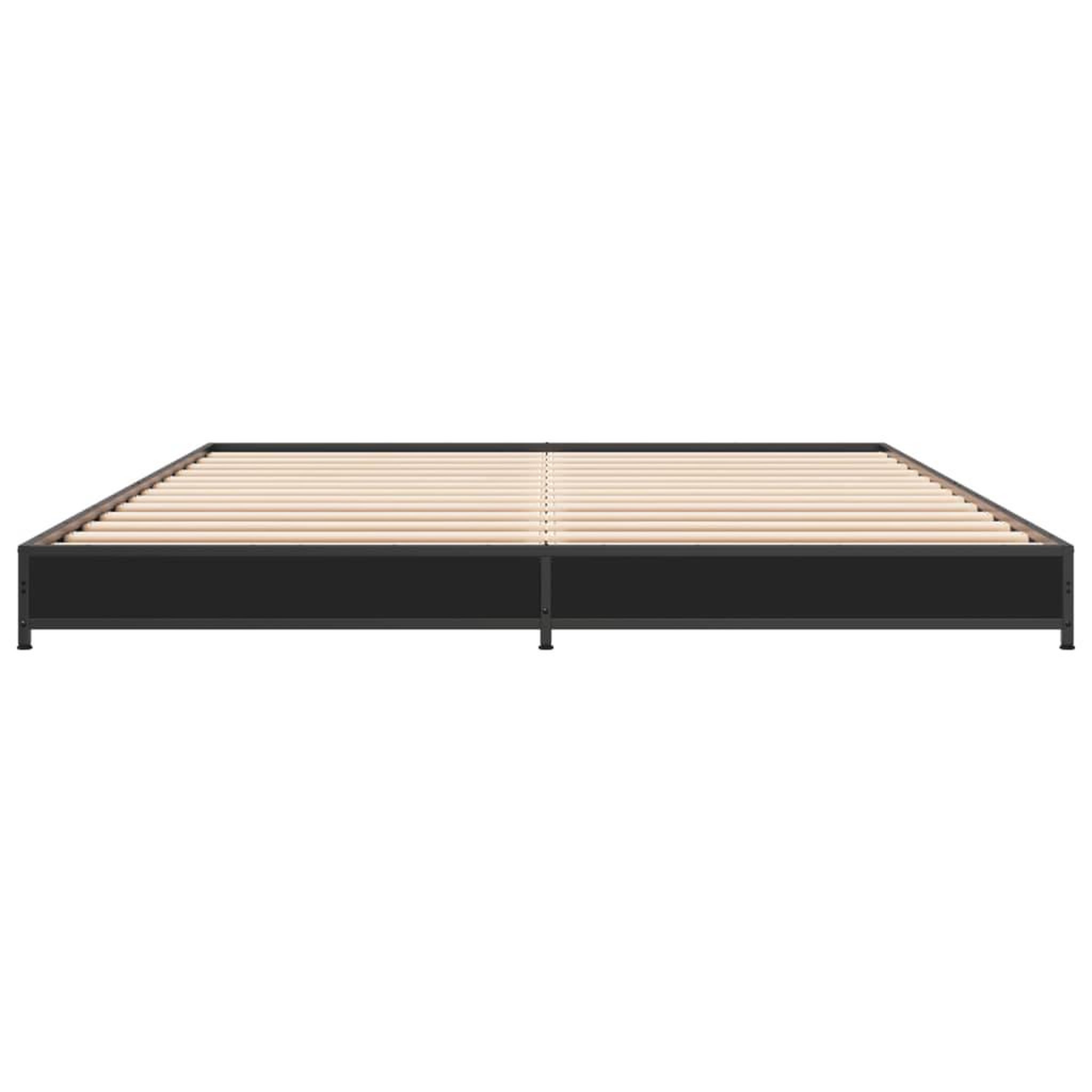 Voir la diapositive 4 : VIDAXL Cadre de lit sans matelas noir 135x190 cm
