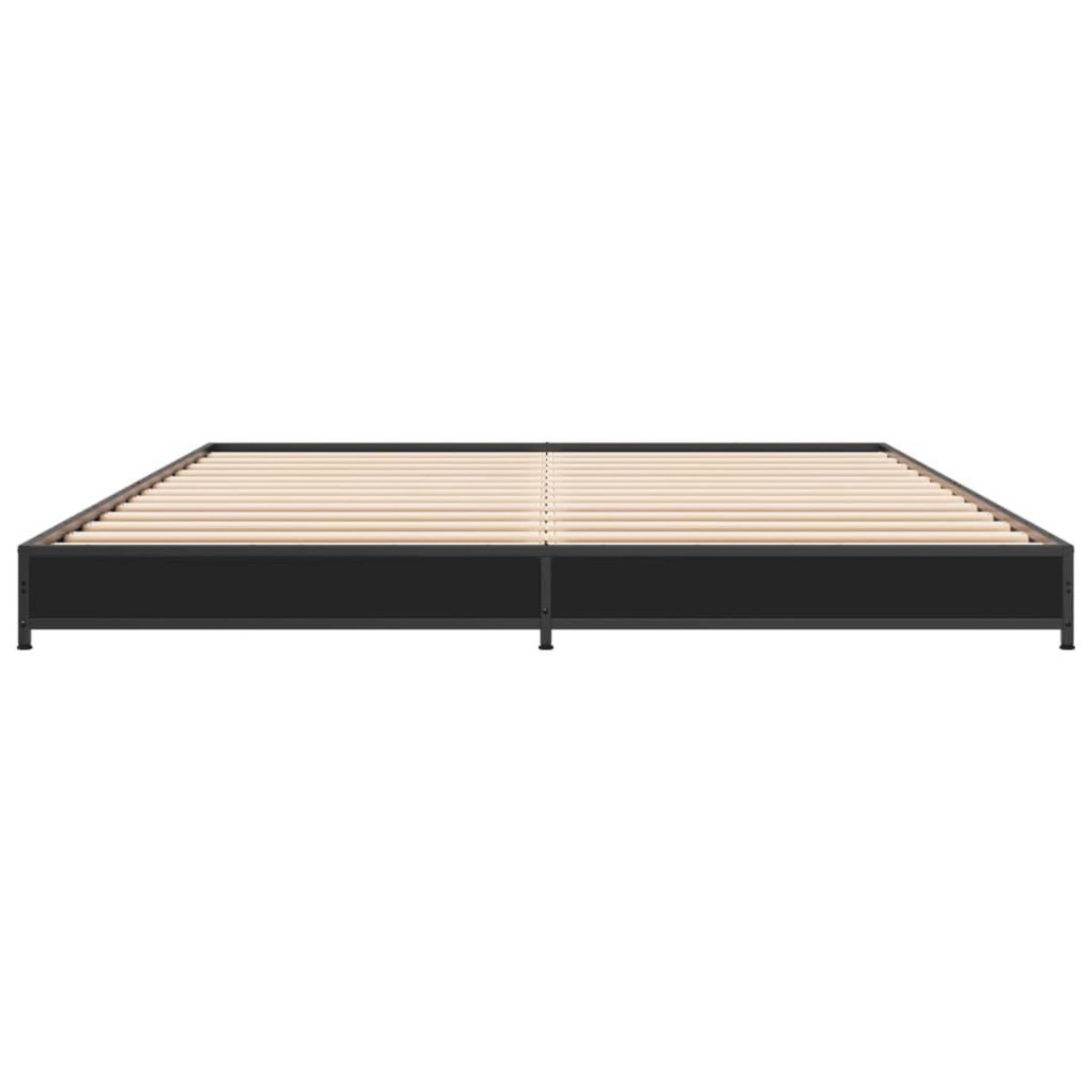 VIDAXL Cadre de lit sans matelas noir 135x190 cm
