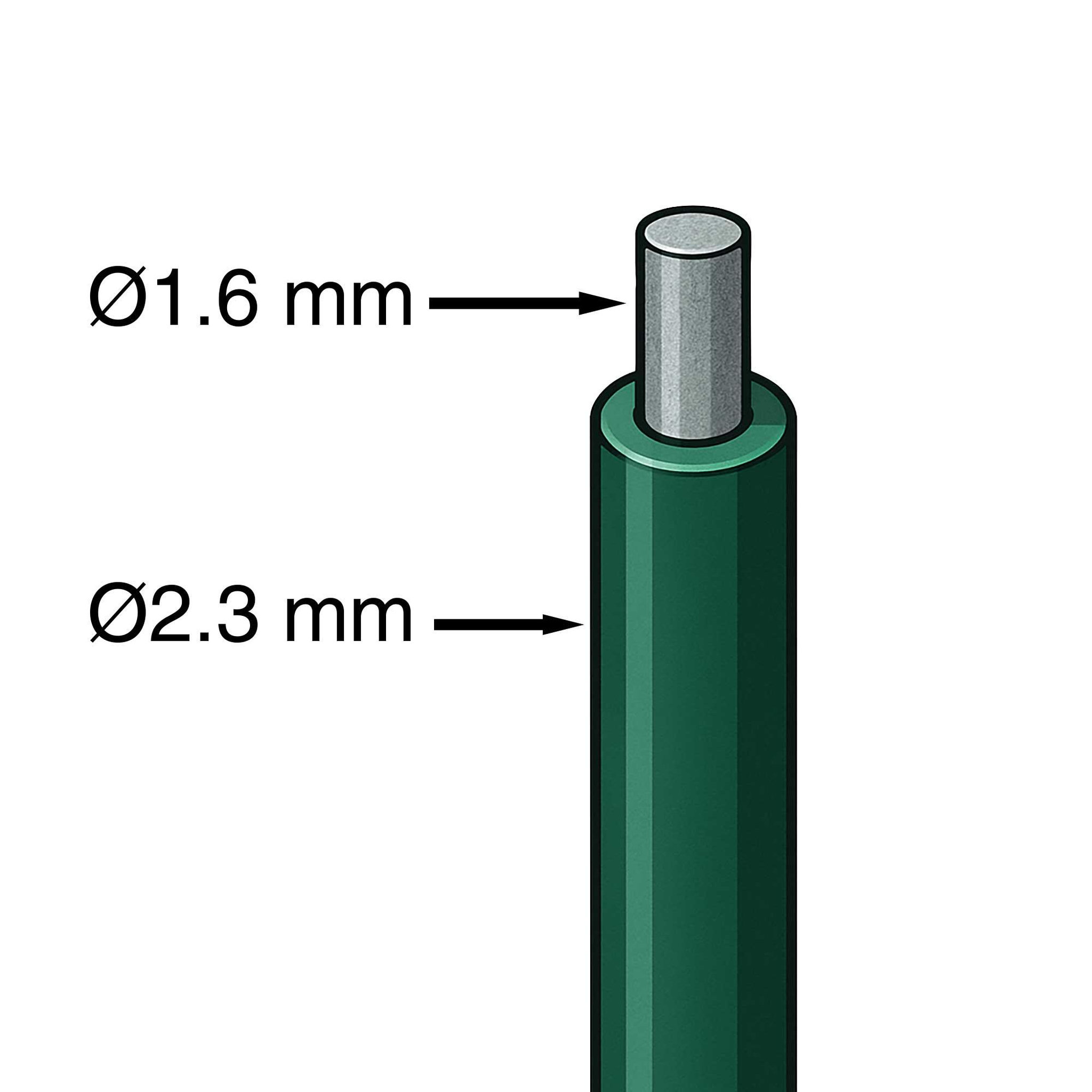 Voir la diapositive 3 : WERKAPRO Fil de fer plastifié Ø2,3 mm WERKA PRO
