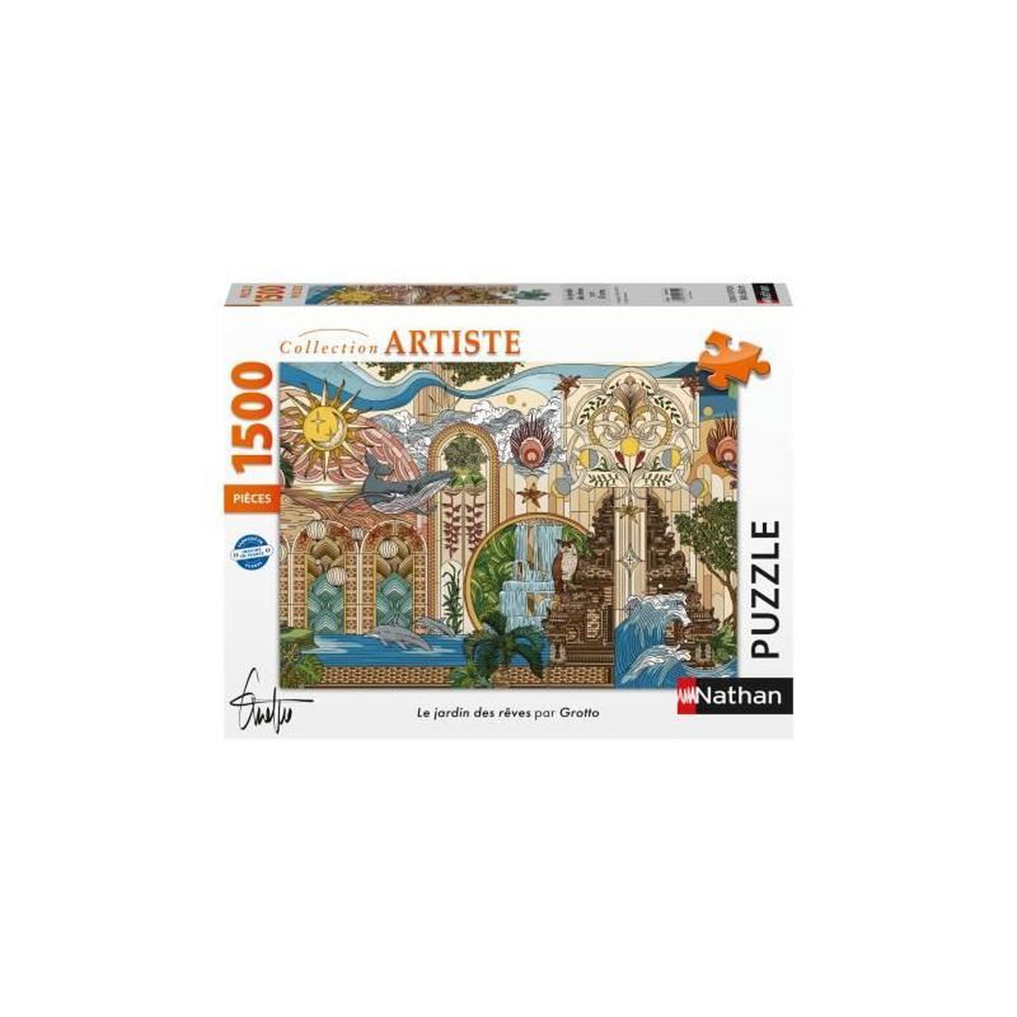 Voir la diapositive 3 : RAVENSBURGER Puzzle adulte 1500 pièces Le Jardin des Rêves Collection Artiste qualité supérieure – Nathan