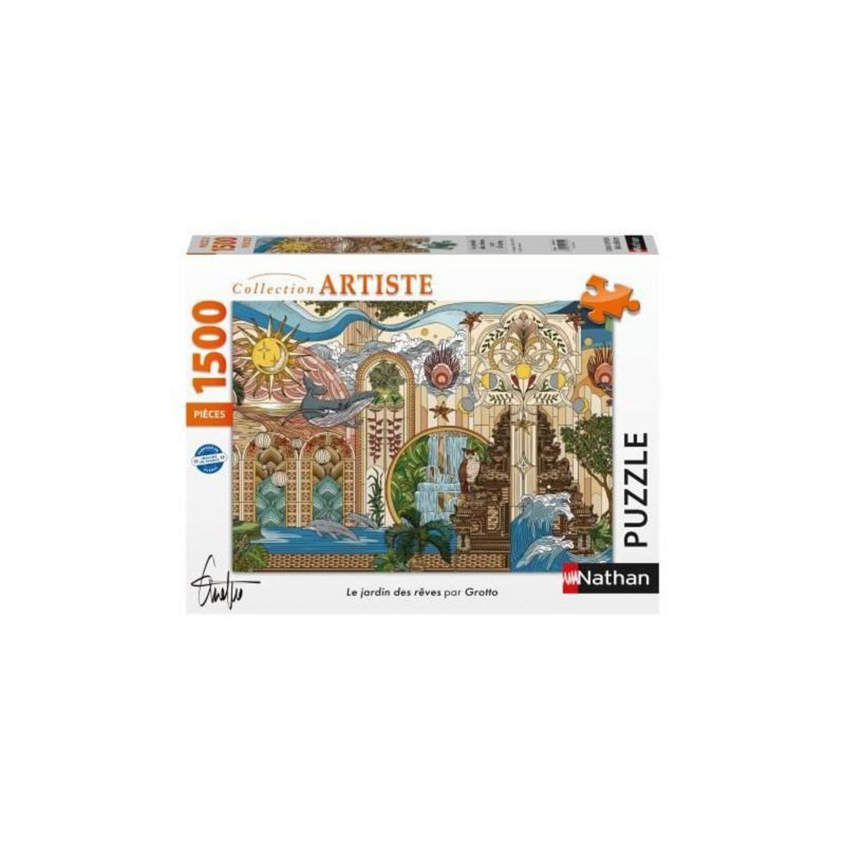RAVENSBURGER Puzzle 1500 pieces Le jardin des reves, des 14 ans, Puzzle de qualité supérieure, Collection Artiste, 12001612, Nathan
