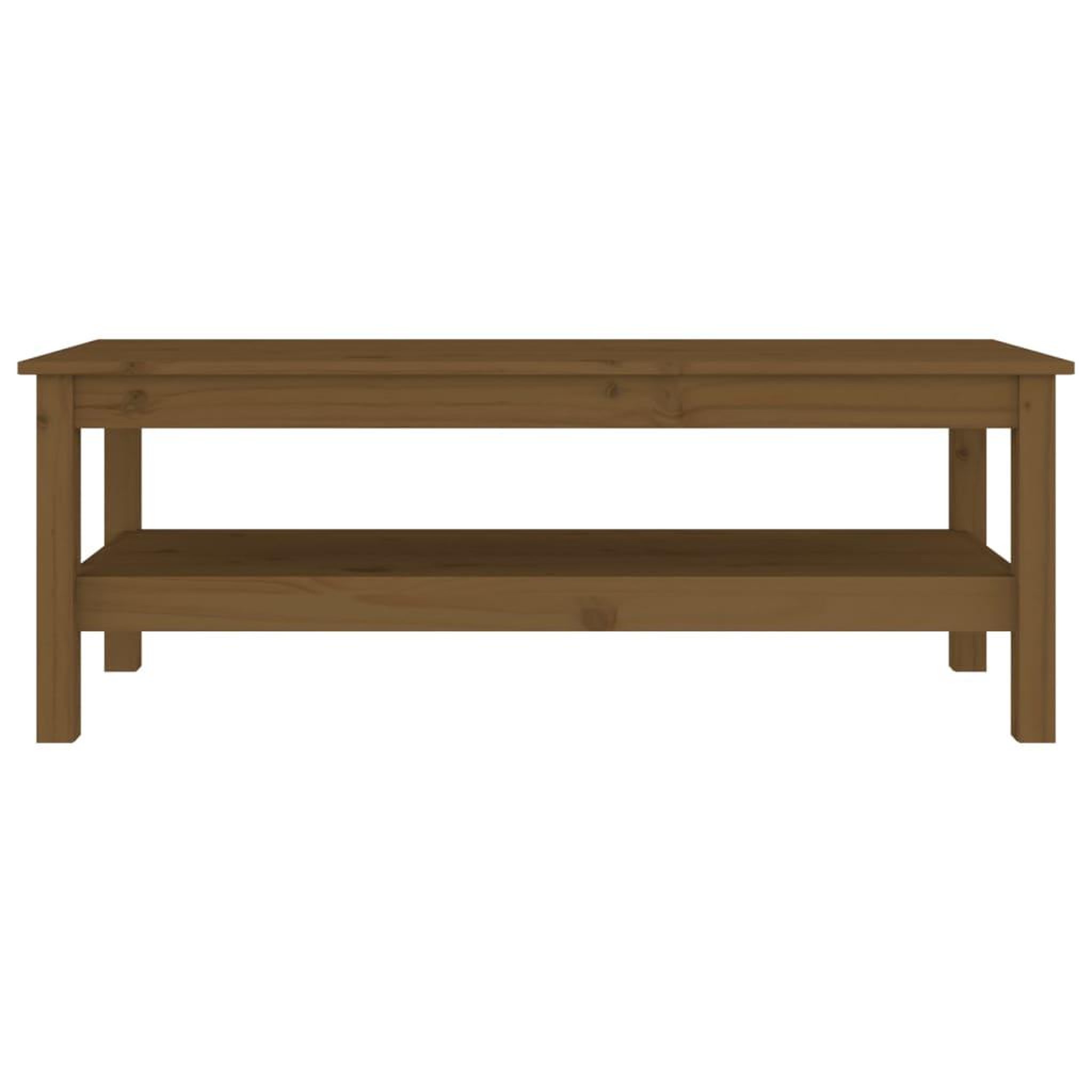 Voir la diapositive 3 : VIDAXL Table basse Marron miel 110x50x40 cm Bois massif de pin