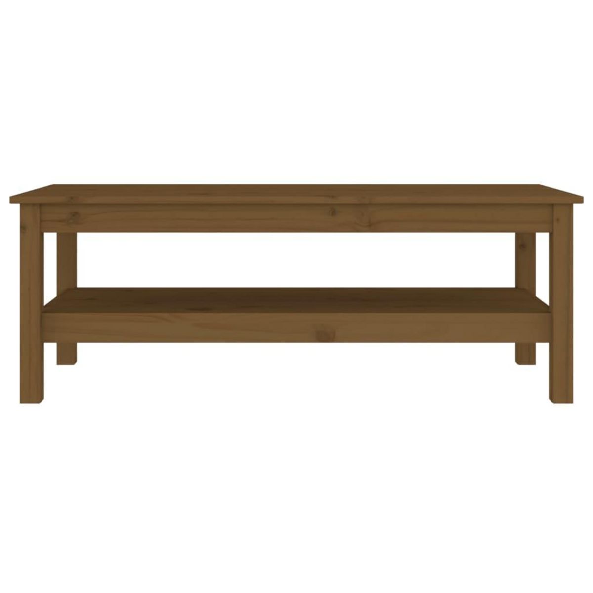 VIDAXL Table basse Marron miel 110x50x40 cm Bois massif de pin