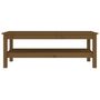 Voir la diapositive 3 : VIDAXL Table basse Marron miel 110x50x40 cm Bois massif de pin