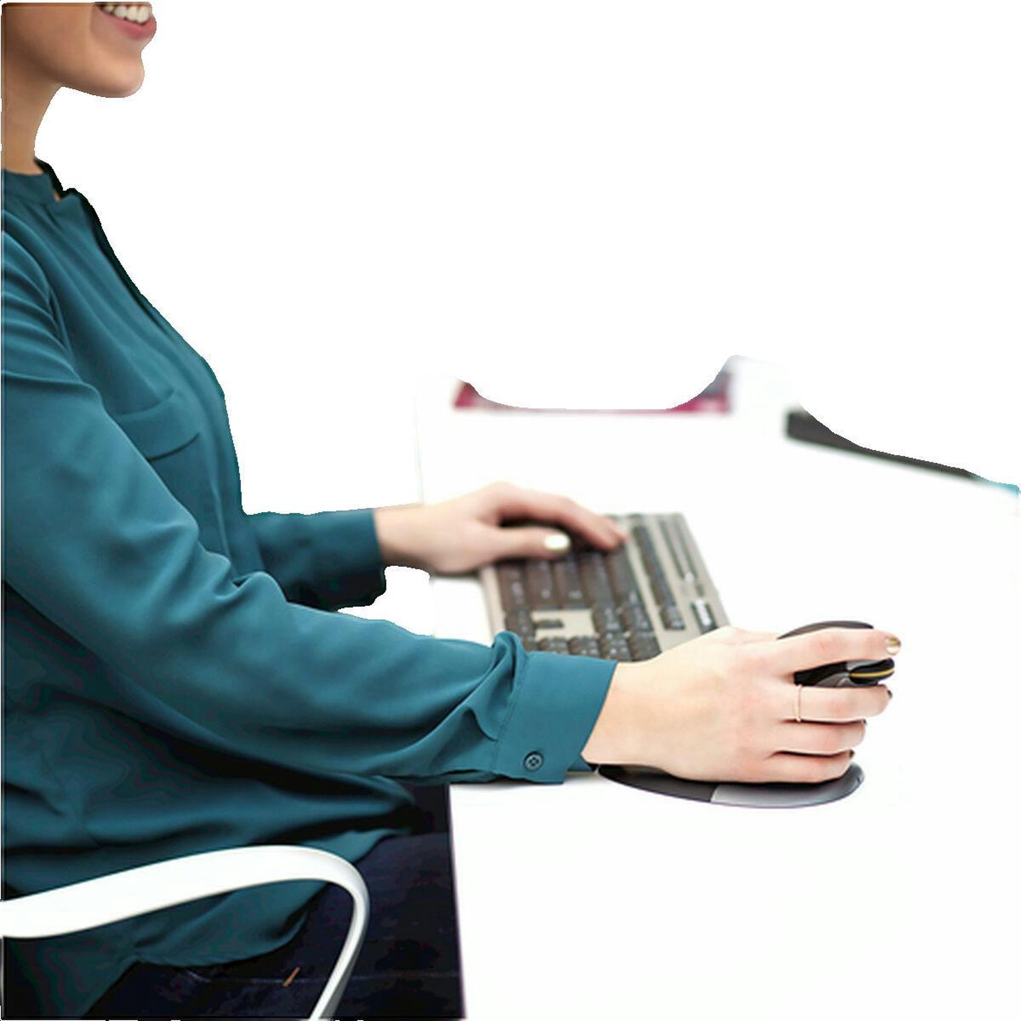 Voir la diapositive 3 : Fellowes Souris Fellowes Penguin sans fil ergonomique ambidextre