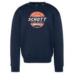 Schott Sweat  Homme Schott Rdc Print. Coloris disponibles : Bleu