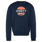 Schott Sweat  Homme Schott Rdc Print. Coloris disponibles : Bleu