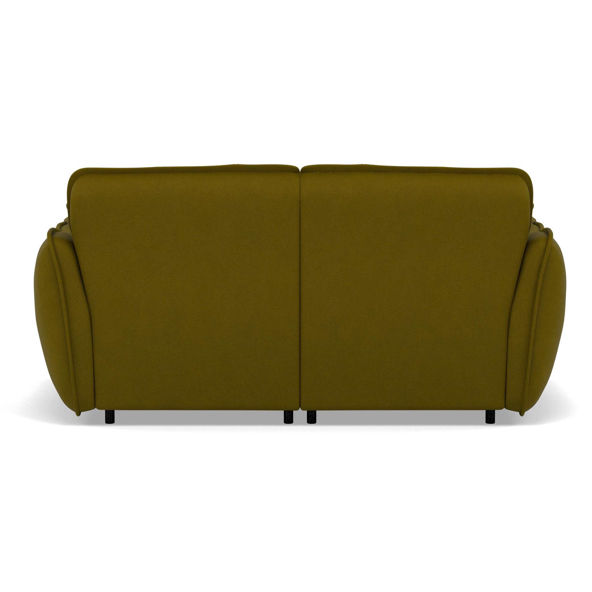 Voir la diapositive 4 : BEST MOBILIER Thais - canapé droit 4 places avec double méridienne assise profonde en tissu texturé