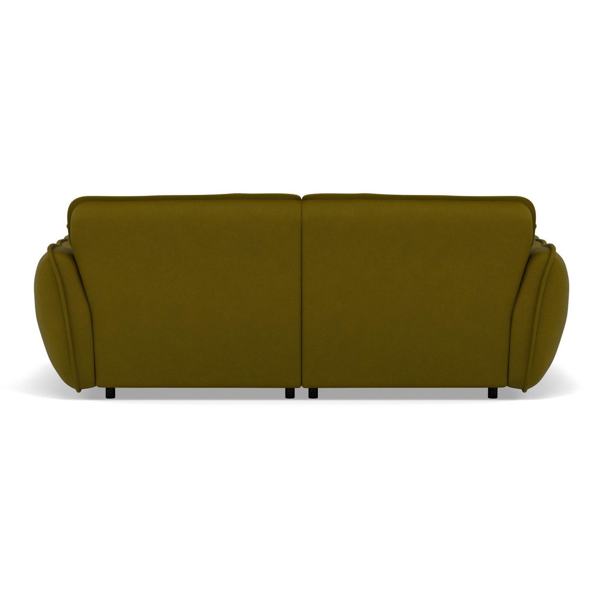 LISA DESIGN Thais - canapé droit 4 places avec double méridienne assise profonde en tissu texturé