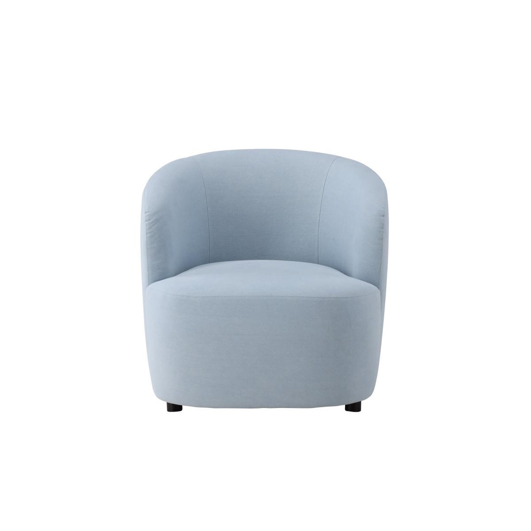 Voir la diapositive 4 : Paris Prix Fauteuil design effet lin  bobbo  85cm bleu clair