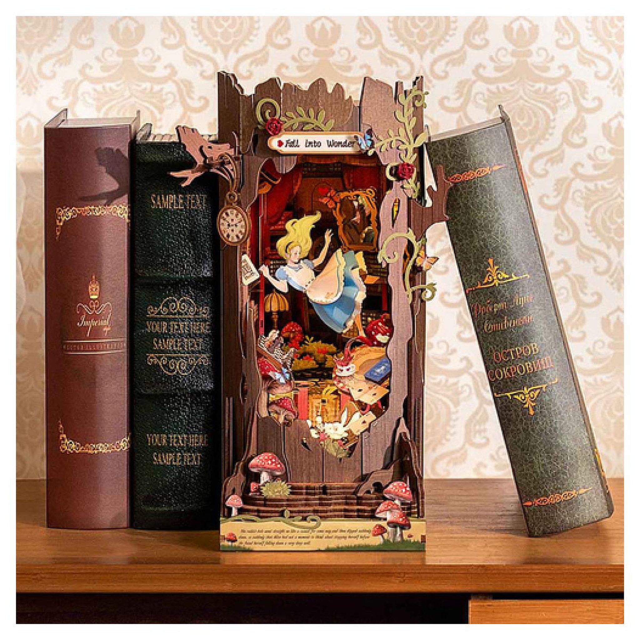 Voir la diapositive 5 : ROBOTIME Serre livre - Alice Fall in Wonder