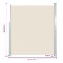 Voir la diapositive 6 : VIDAXL Auvent lateral retractable 160 x 500 cm Creme
