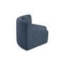 Voir la diapositive 3 : LISA DESIGN Ikare - module d'assise d'angle réversible - en tissu
