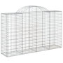 Voir la diapositive 2 : VIDAXL Panier de gabions arque 200x50x120/140 cm Fer galvanise