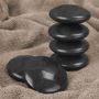 Voir la diapositive 4 : VIVEZEN Lot de 6 pierres chaudes pour massage en basalte naturel poli - Ronde - M