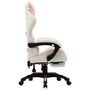 Voir la diapositive 3 : VIDAXL Fauteuil de jeux video et repose-pied Rose et blanc Similicuir