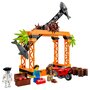 LEGO City Stuntz 60342 Le Défi de Cascade : l&rsquo;Attaque des Requins, Jouet de Moto Enfants 