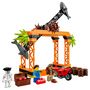 Voir la diapositive 3 : LEGO City Stuntz 60342 Le Défi de Cascade : l&rsquo;Attaque des Requins, Jouet de Moto Enfants 