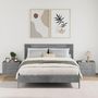 Voir la diapositive 3 : VIDAXL Tables de chevet murales 2 pcs gris beton 45x30x35 cm