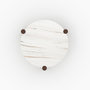 Voir la diapositive 6 : Rendez vous déco Table basse ronde en marbre et bois de manguier D86 cm-Pauline
