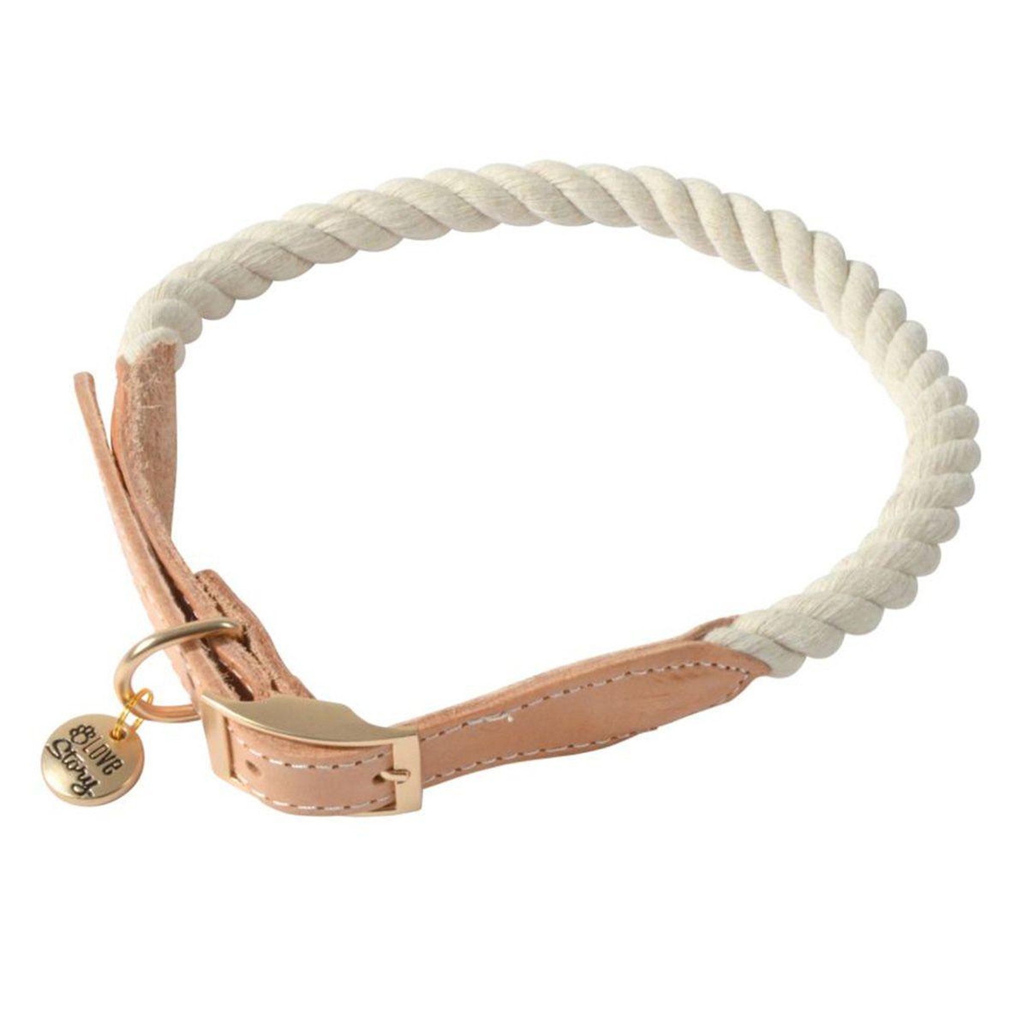 Voir la diapositive 1 : LOVE STORY Collier Pour Chien Réglable  City  43cm Écru