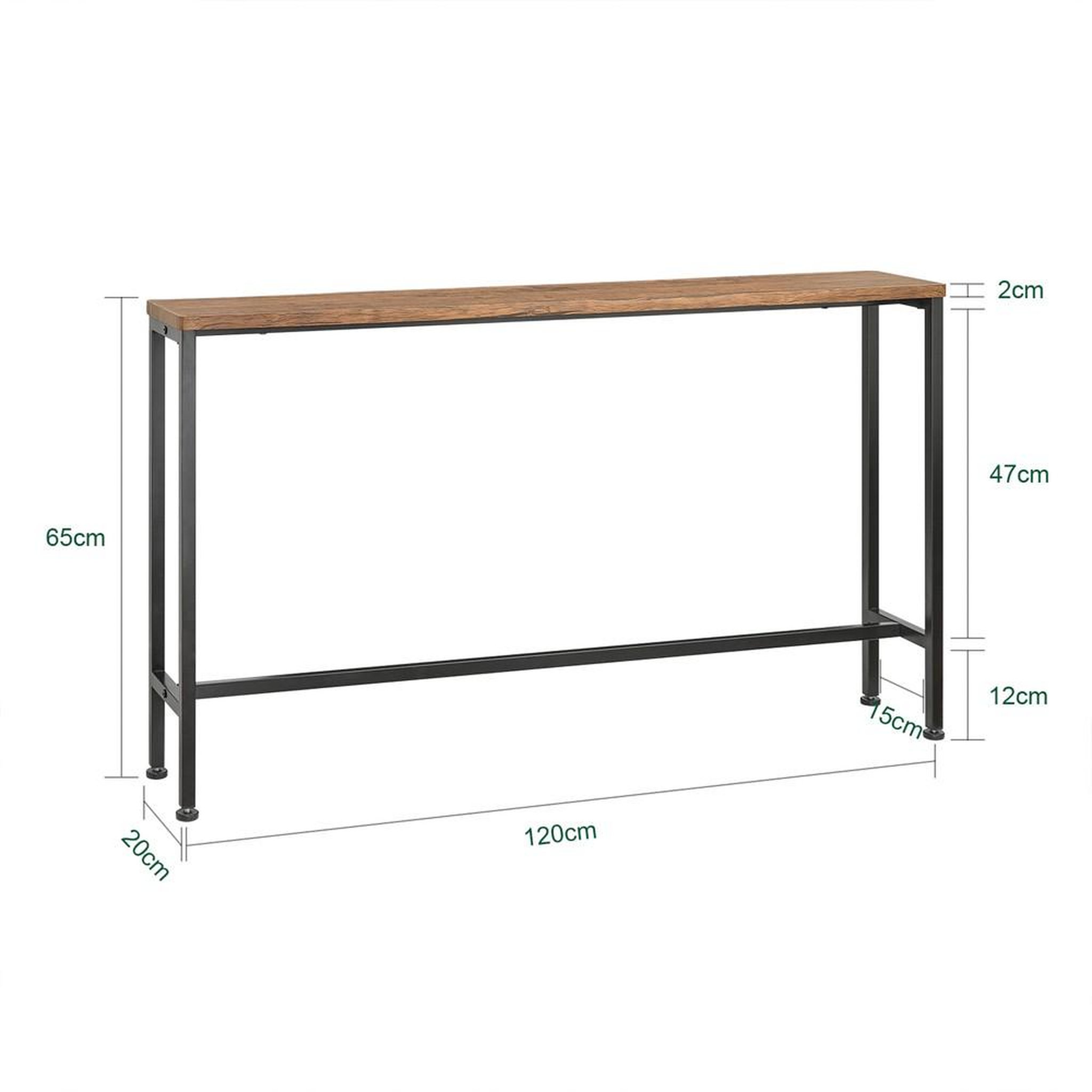 Voir la diapositive 3 : SOBUY SoBuy - Console D'entrée - 120x20x65cm - Industriel - FSB19