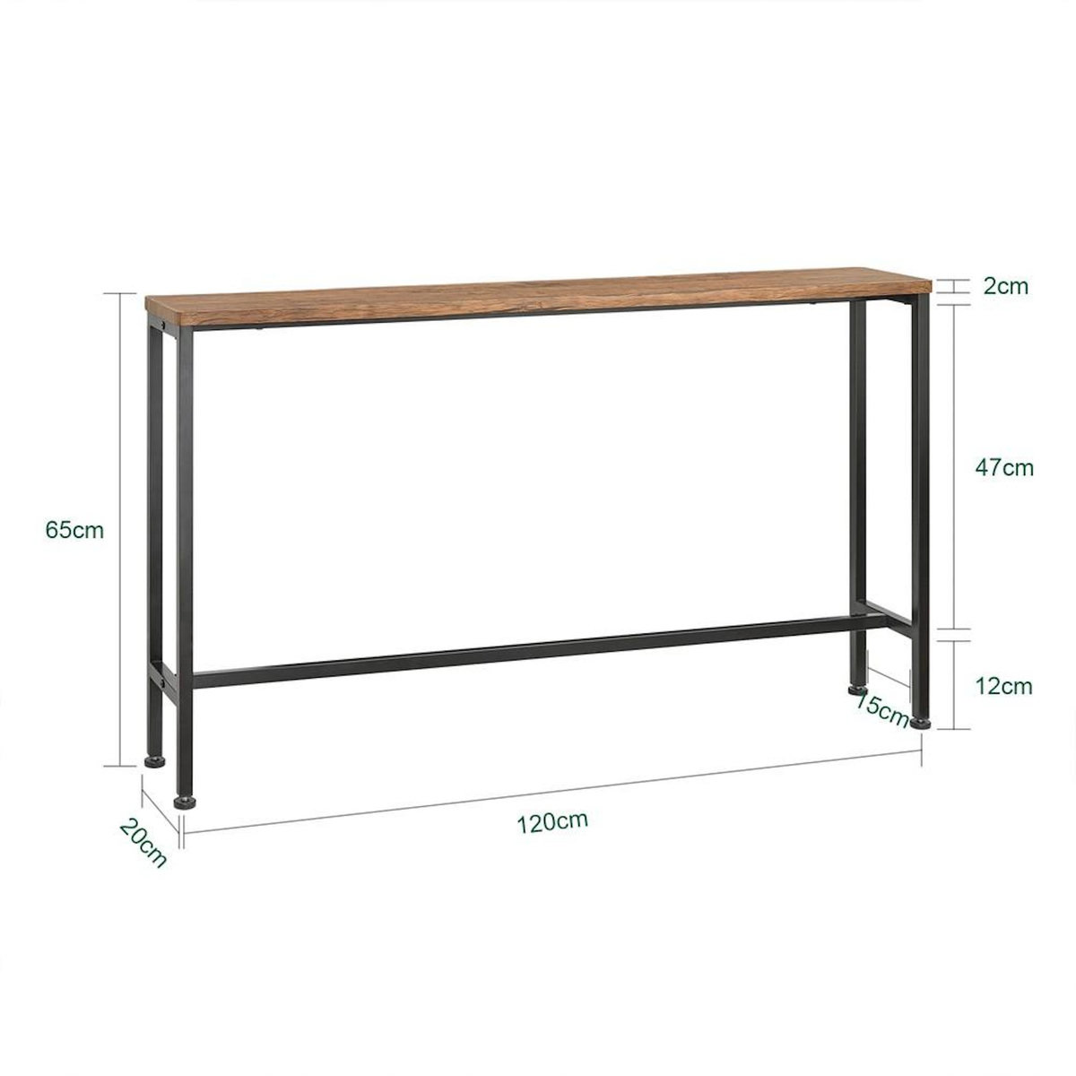 SOBUY SoBuy - Console D'entrée - 120x20x65cm - Industriel - FSB19