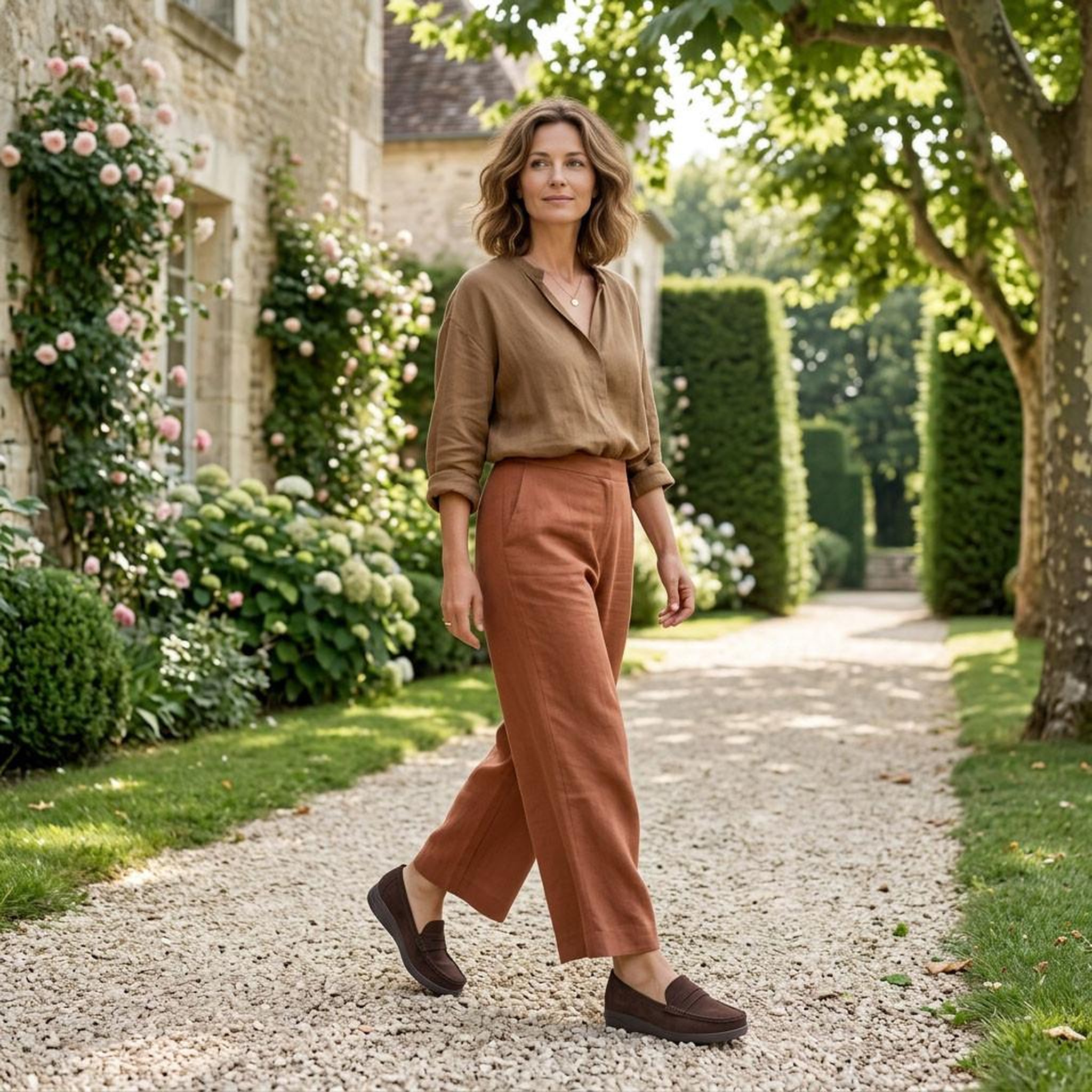 Voir la diapositive 5 : OZABI OZABI Mocassins Femme Penny Loafer Daim Confort