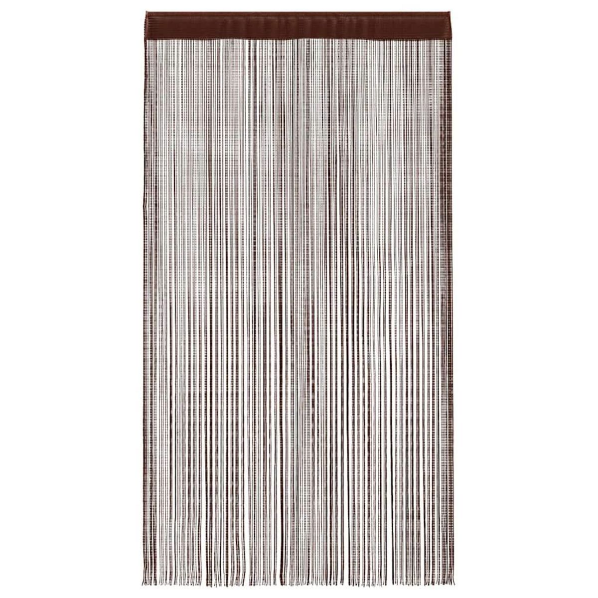 VIDAXL Rideau en fils 2 pcs 140 x 250 cm Marron