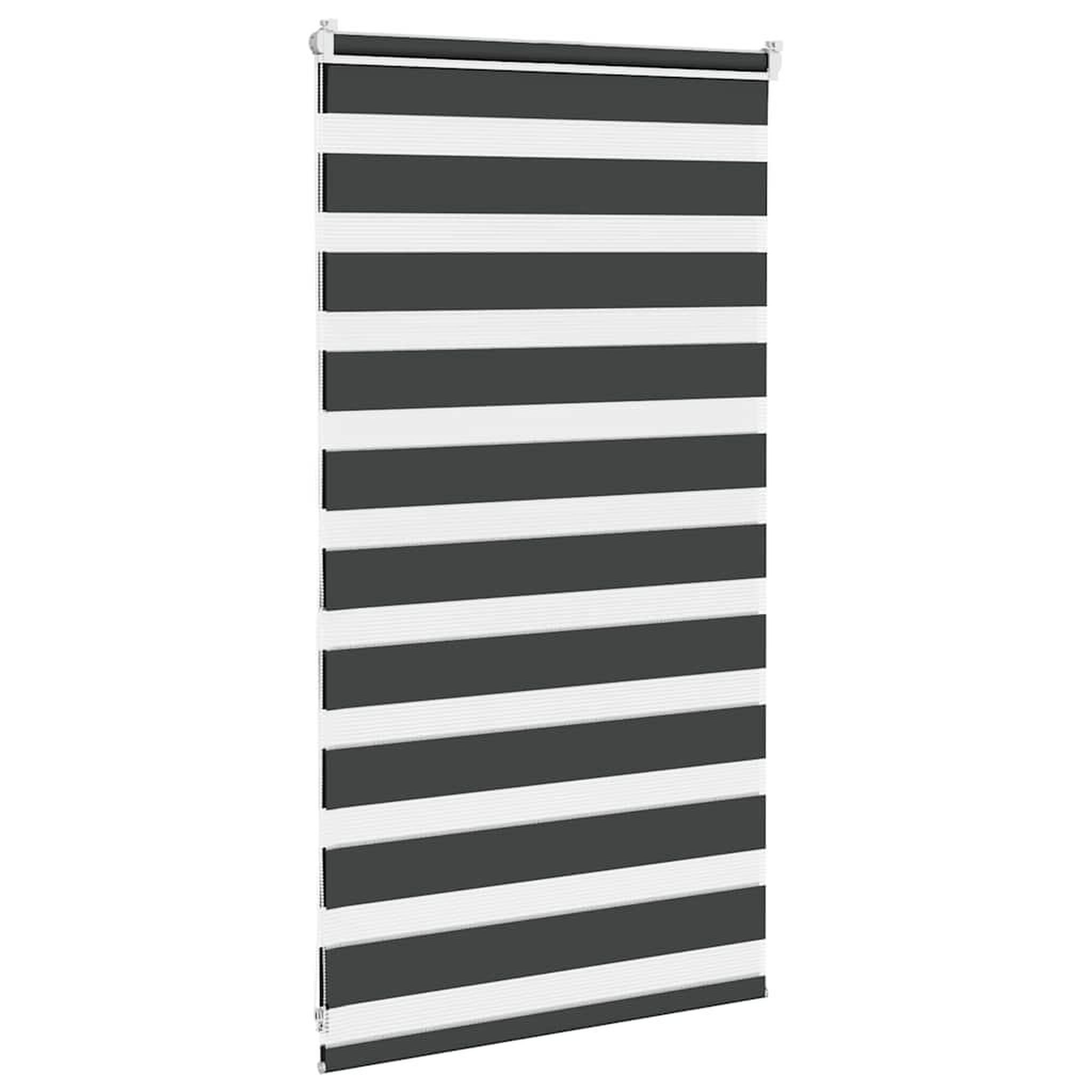 Voir la diapositive 4 : VIDAXL Store zebre noir 75x100 cm largeur du tissu 70,9 cm polyester
