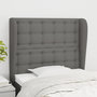 Voir la diapositive 1 : VIDAXL Tete de lit avec oreilles Gris fonce 83x23x118/128 cm Tissu