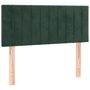 Voir la diapositive 4 : VIDAXL Tete de lit a LED Vert fonce 90x5x78/88 cm Velours