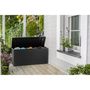 Voir la diapositive 3 : Keter Coffre de rangement KETER extérieur en résine 270 litres Gris - Malle de jardin Emily
