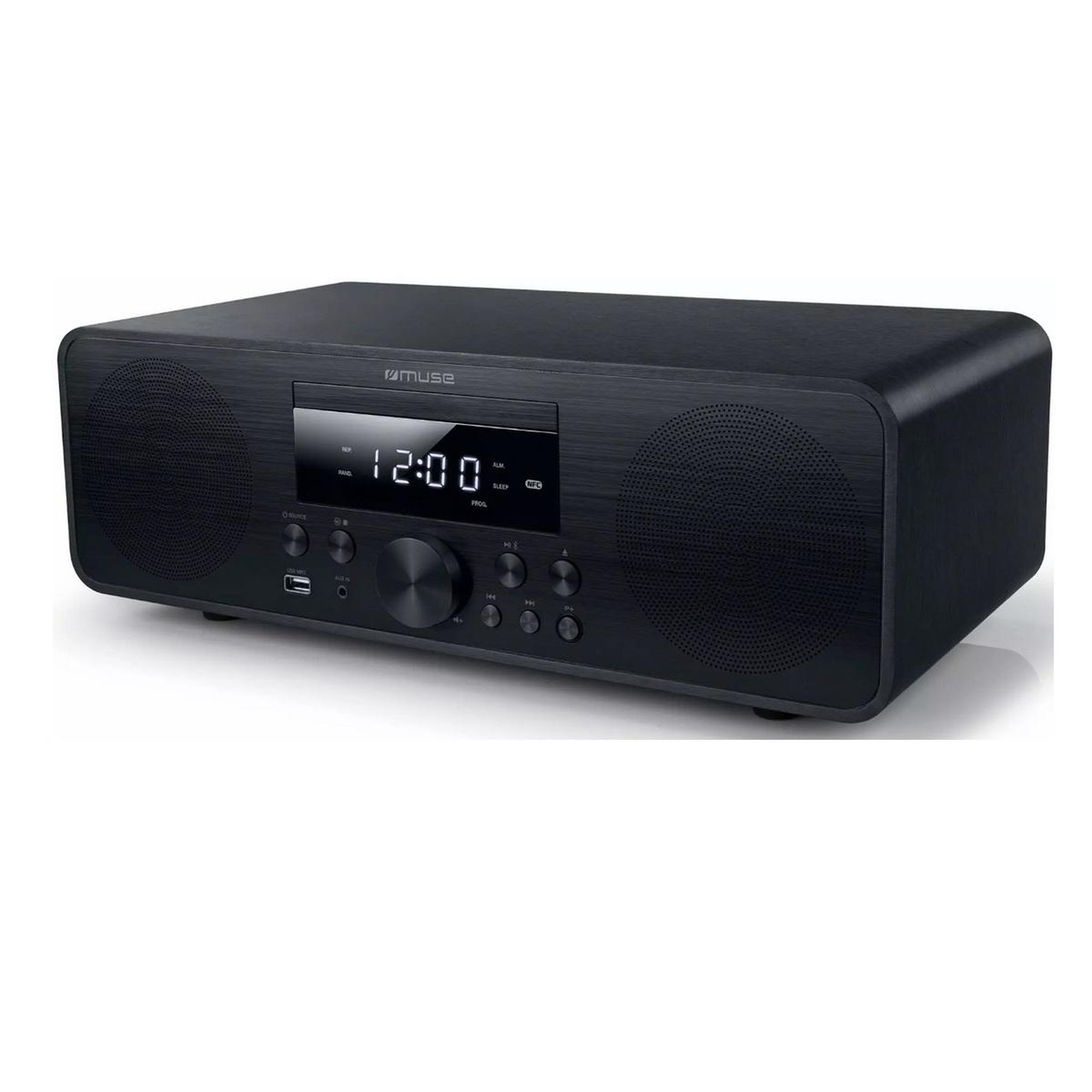 Voir la diapositive 2 : Muse Micro-chaîne 80w noir avec bluetooth - m880fbc