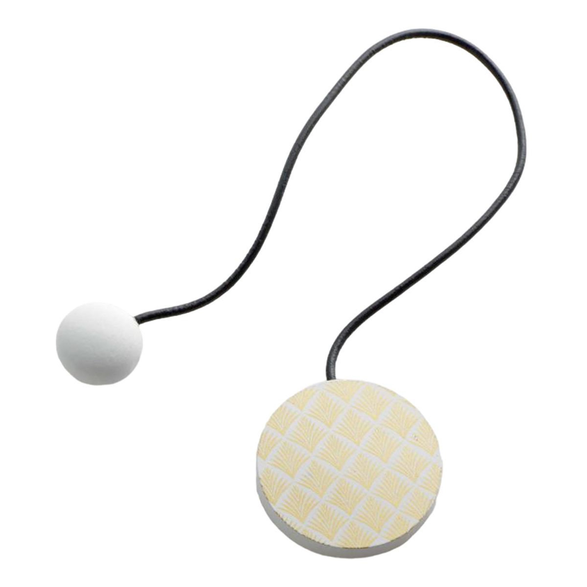 Douceur d'Intérieur Embrasse de rideau aimantée  ondaya  43cm blanc