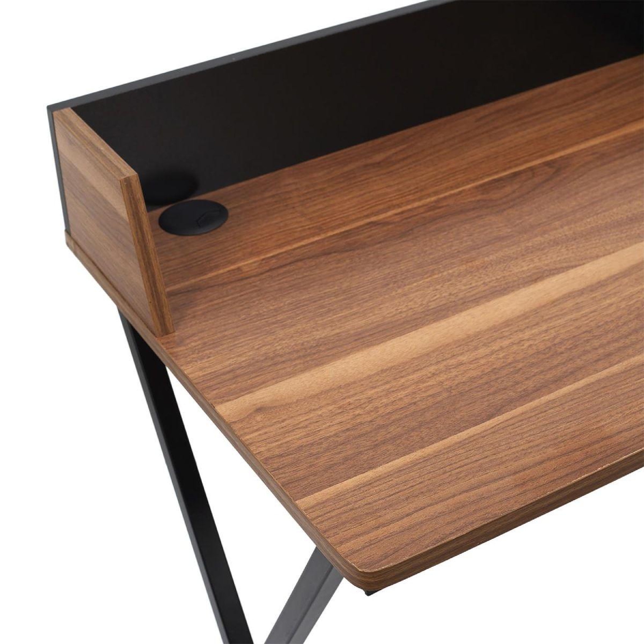 Voir la diapositive 5 : The Home Deco Factory Bureau design 1 tiroir  brice  90cm marron