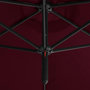 Voir la diapositive 5 : VIDAXL Parasol de jardin double et mat en acier Rouge bordeaux 600 cm