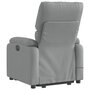 Voir la diapositive 5 : VIDAXL Fauteuil inclinable de massage electrique Gris clair Tissu