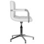 Voir la diapositive 3 : VIDAXL Chaises pivotantes a manger lot de 4 blanc similicuir