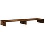 Voir la diapositive 2 : VIDAXL Support de moniteur chêne fumé 100x27x10 cm bois d ingénierie